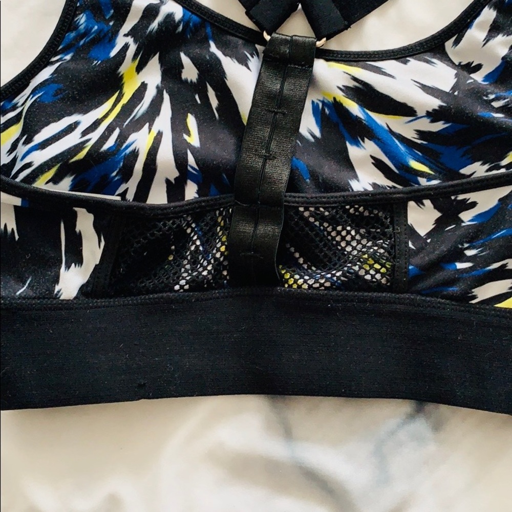 Black/Multi Colour Razorback Sports Bra - Picture 6 of 8